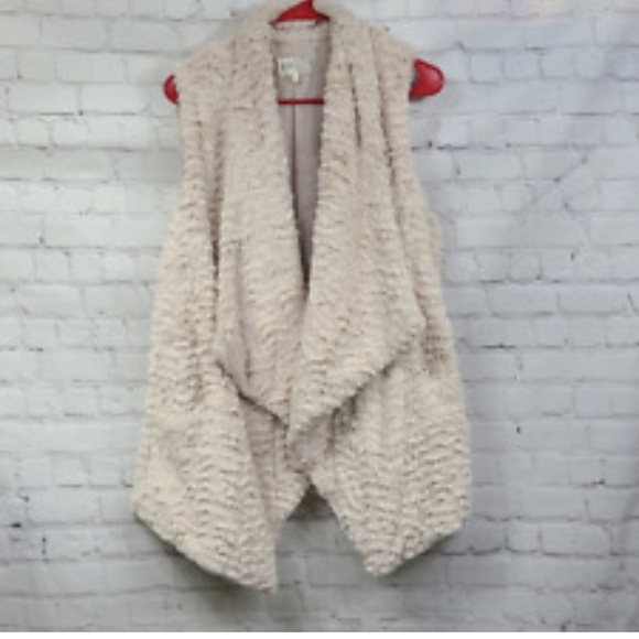 Jolt open front faux fur vest size large - Picture 2 of 8